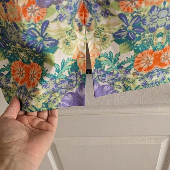 Antonio Melani Floral Pencil Skirt Sz 2 - Picture 6 of 7